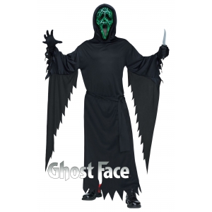 Smoldering Ghost Face - Halloween Men Costumes